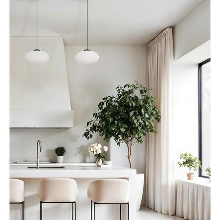 Lampa wisząca Kaja PESO K-5670 biały, czarny