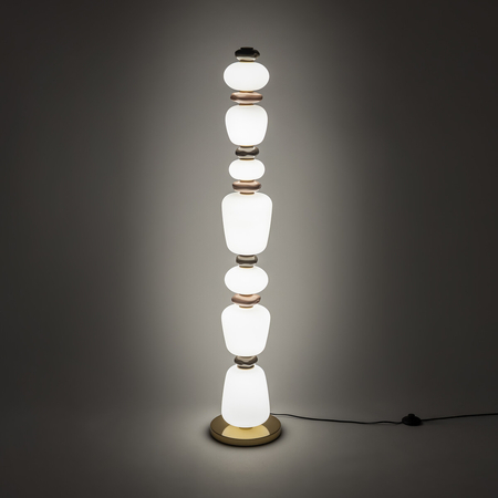 Lampa podłogowa Nowodvorski CERAMIC LED 11704 szary, brąz
