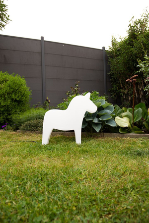 Koń LED Lampa zewnętrzna ogrodowa 2700K Biała ciepła 43cm 42500W biały