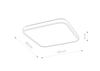 Plafon Nowodvorski 8110 AGNES SQUARE LED BLACK 32W