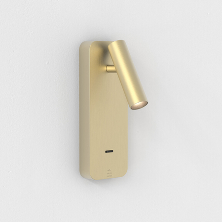 Kinkiet Astro Enna Surface USB A+C 1058247 Matowy Złoty