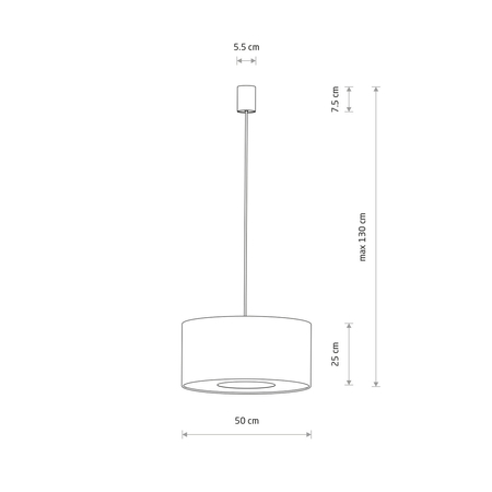 Lampa wisząca Nowodvorski CEDRO 11665 Beż