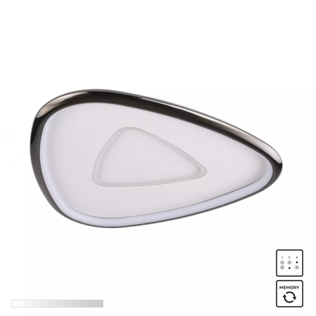 Lampa sufitowa Zuma Line MX3888-1-3WBCT GETAFE LAMPA SUFITOWA BIAŁO-CZARNY CHROM/ WHITE-BLACK CHROME