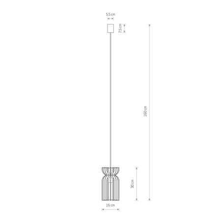 Lampa wisząca KYMI B Nowodvorski 10574 czarny