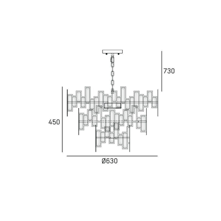 Cosmo Light Lampa wisząca ST PETERSBURG P09158CP