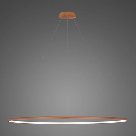 Lampa wisząca Ledowe Okręgi No.1 150cm 4k miedziana Dali