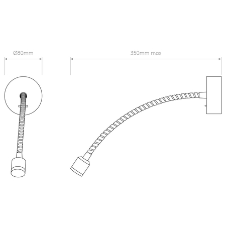Kinkiet Astro Fosso Switched LED 1138008 Matowy Nikiel