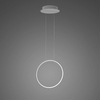 Lampa wisząca Ledowe Okręgi No.1 X 40cm 4k srebrny Dali