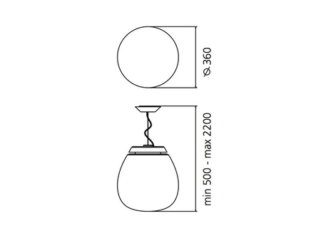 Lampa wisząca Artemide 1823010A Empatia 36 LED