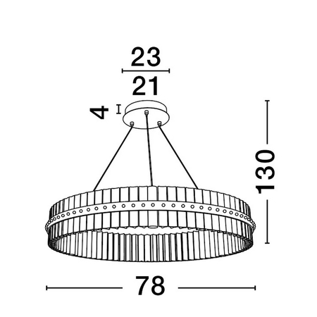 Lampa wisząca Luces Exclusivas LE44225 złoty i odcienie złota