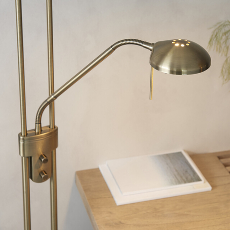 Endon Lighting Lampa podłogowa ROME-AN mosiądz