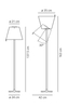 Lampa podłogowa Artemide 0123010A Melampo