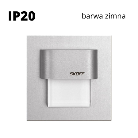 Oprawa schodowa led Skoff Tango Alu Biała zimna IP20