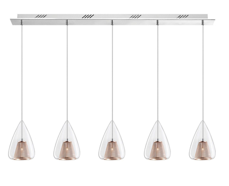 Lampa wisząca Luces Exclusivas YUMBO LE41840 miedziany