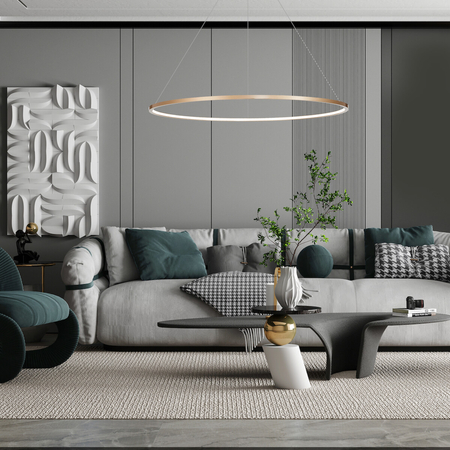 Milagro Lampa wisząca Saturno Gold 65W LED ML8865 ZŁOTY