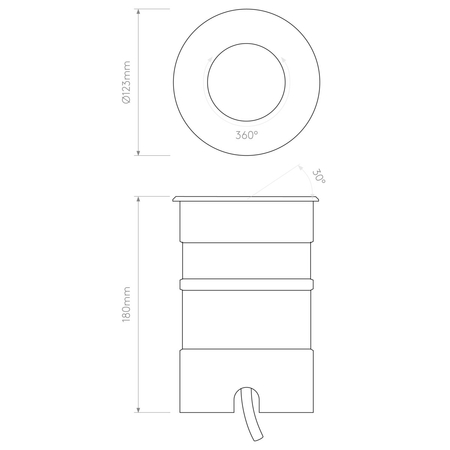 Lampa gruntowa Astro Cromarty 120 LED 1378004 Szczotkowana Stal Nierdzewna