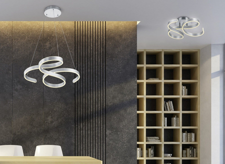 Lampa sufitowa Trio 671310105 srebrny