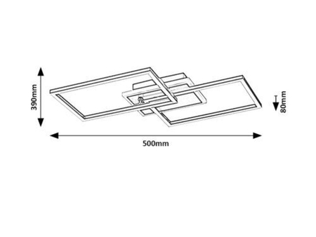Lampa sufitowa Rabalux Athelstan 71014 srebrny/ szczotkowane aluminium