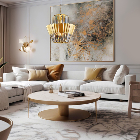 Milagro Żyrandol DONNA GOLD 9xE14 ML0413 ZŁOTY