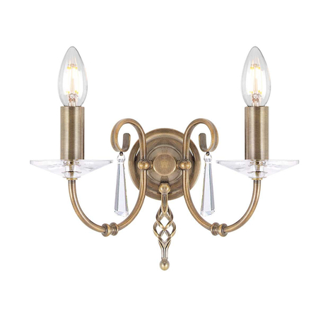 Kinkiet Elstead Lighting Aegean mosiądz AG2-AGED-BRASS