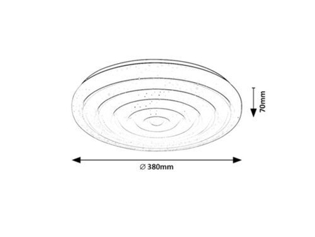 Lampa sufitowa Rabalux Katina 71017 biały