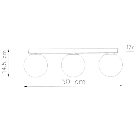 Sollux Lighting Plafon YOLI 3 biały SL.1148