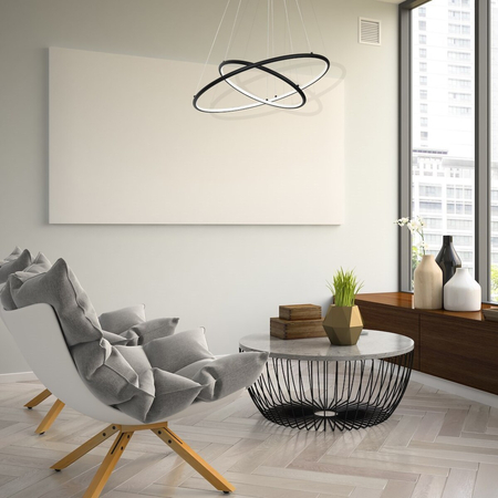 Milagro LAMPA WISZĄCA ORION BLACK 53W LED ML508 CZARNY