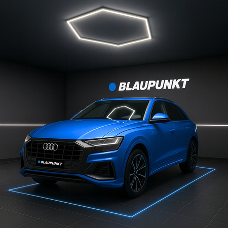 Lampa LED Hexagon Blaupunkt 43W geometryczny panel sufitowy led 4000K CRI90 w kształcie plastra miodu