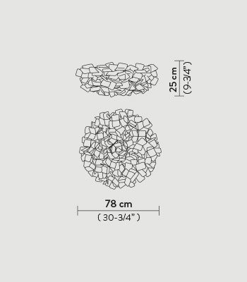 Lampa sufitowa Slamp CLIZIA - MAMA NON MAMA BLACK L CLICL00BNM00000000EU czarny