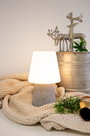 Lampa stojąca No.1 zewnętrzna ogrodowa 2700K RGB ściemnialna z baterią 30cm, błękitny niebieski 32584L 