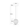 Light Prestige Lampa wisząca Brillant 1 złota LED CCT LP-3303/1P GD