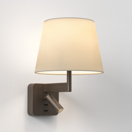 Klosz/Abażur Astro French Drum 220 2 pack SHADES Piaskowa (Szarobeżowa) Tkanina