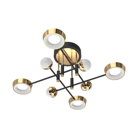Lampa sufitowa LARA Zuma Line MX7170-8-3BGT czarny/złoty