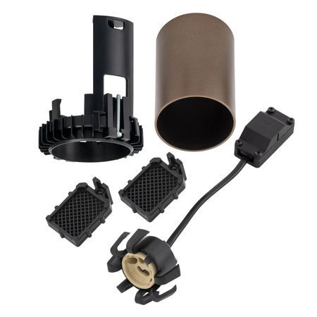 Spot Nowodvorski MONO SLIDE TRIMLESS 10806 Satynowy czekoladowy Biały