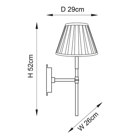 Kinkiet Endon Lighting Rennes & Carla 103346 mosiądz