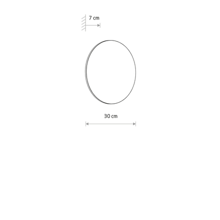 Lampa zewnętrzna Nowodvorski ARIA LED 11574 Brick red