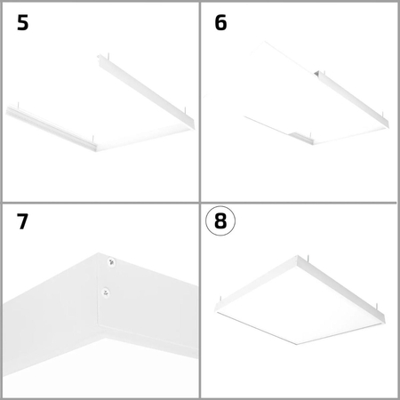 Panel LED Greenie 120x30cm 40W 4000lm LIFUD + Zestaw Natynkowy