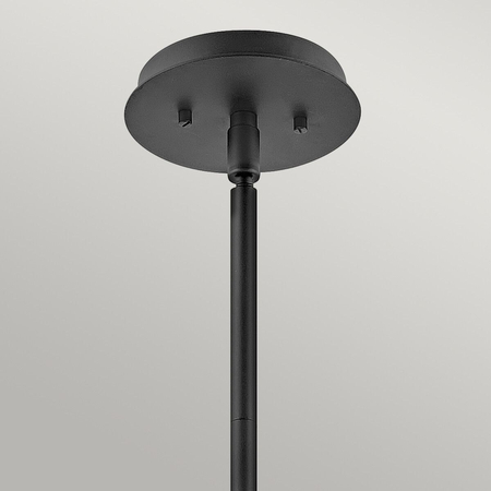 Lampa wisząca / Półplafon Lotus - 1 źródło światła - Czarna Quintiesse QN-LOTUS-P-BLK
