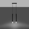 Sollux Lighting Lampa wisząca WEZYR 2 czarna SL.0961