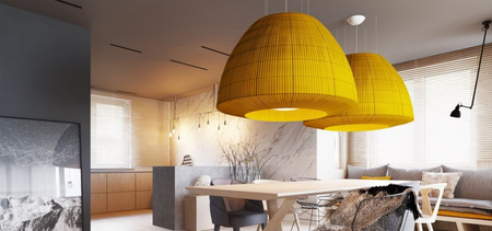 Lampa wisząca Axo Light Bell 090 Żółta