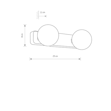 Kinkiet BRAZOS Nowodvorski 6950 chrom