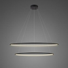 Lampa wisząca Ledowe Okręgi No.2 100cm 3k czarna