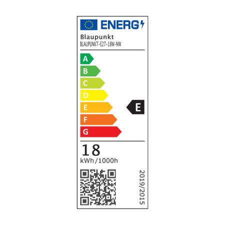 Blaupunkt Żarówka LED E27 A65 18W barwa naturalna