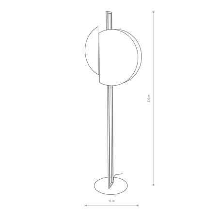 Lampa podłogowa SUNSET Nowodvorski 7647 drewniany