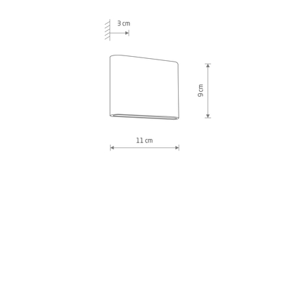 Lampa zewnętrzna Nowodvorski SEMI LED 11363 Czarny