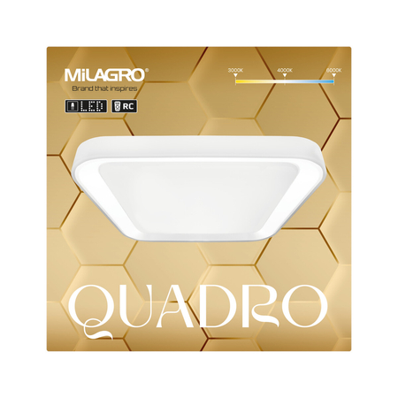 Milagro Plafon Quadro Biały 66W ML7931 BIAŁY