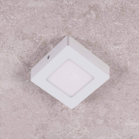 Plafon LED Greenie SOLID kwadratowy metalowy 120x120 5W NW