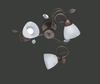 Lampa sufitowa Trio 600700328 brązowy