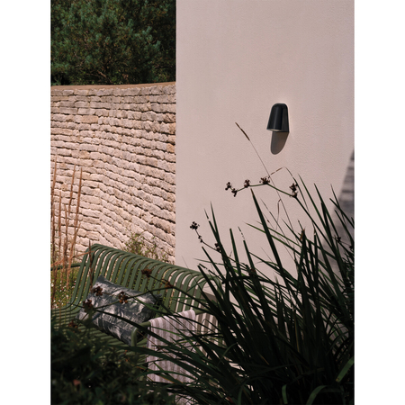 Kinkiet zewnętrzny Astro Mast Light 1317022 Czarna Szkliwiona Ceramika