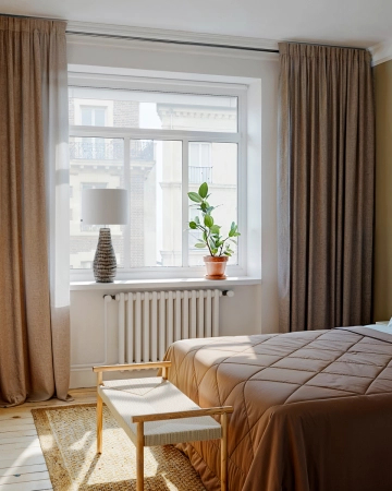 Lampa stołowa By Rydens Batha H74 cm E27 brązowy/beżowy